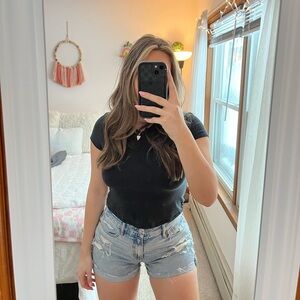American Eagle Distressed Jean Shorts